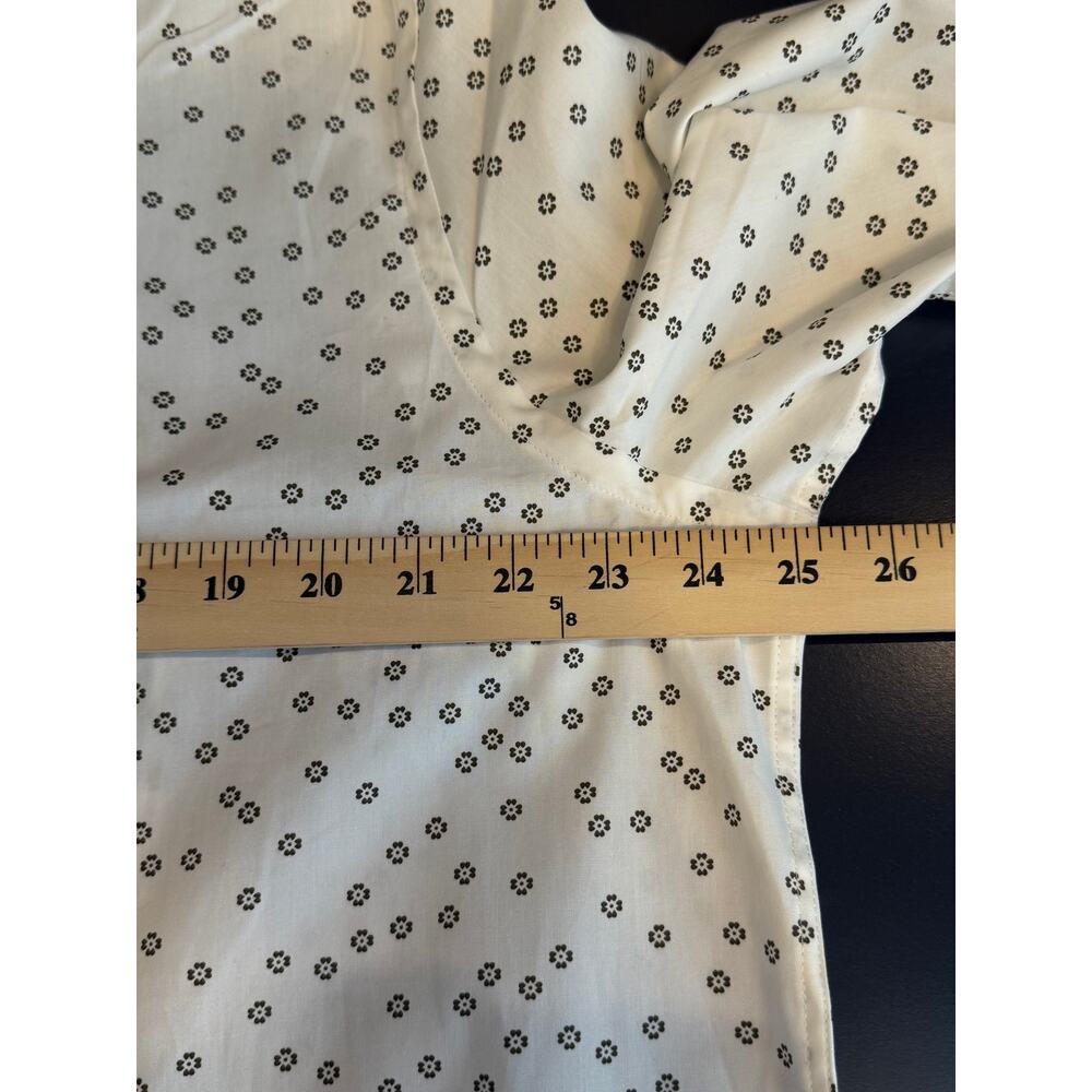 NWT Express Slim Fit Dress Shirt White Black Micro Print Men’s XL - Picture 6 of 7